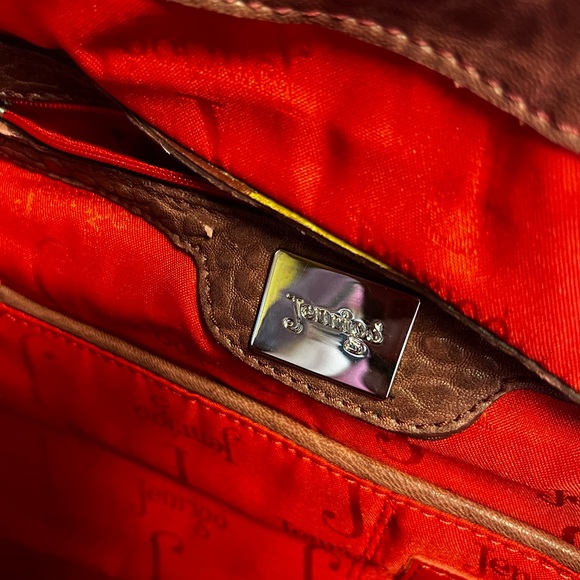 Jenrigo Purple Leather Tote Bag - Picture 4 of 4